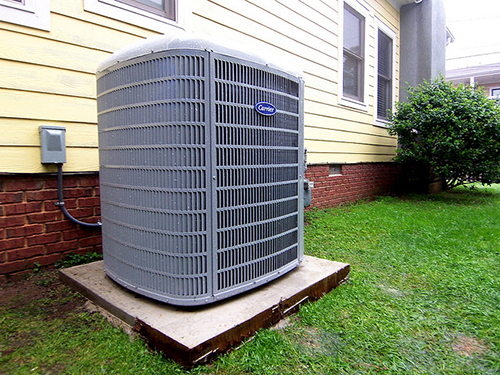 Example of a new central air unit